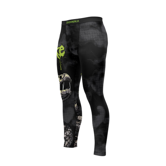 Rashninja Green Viper Snake Men's Spats