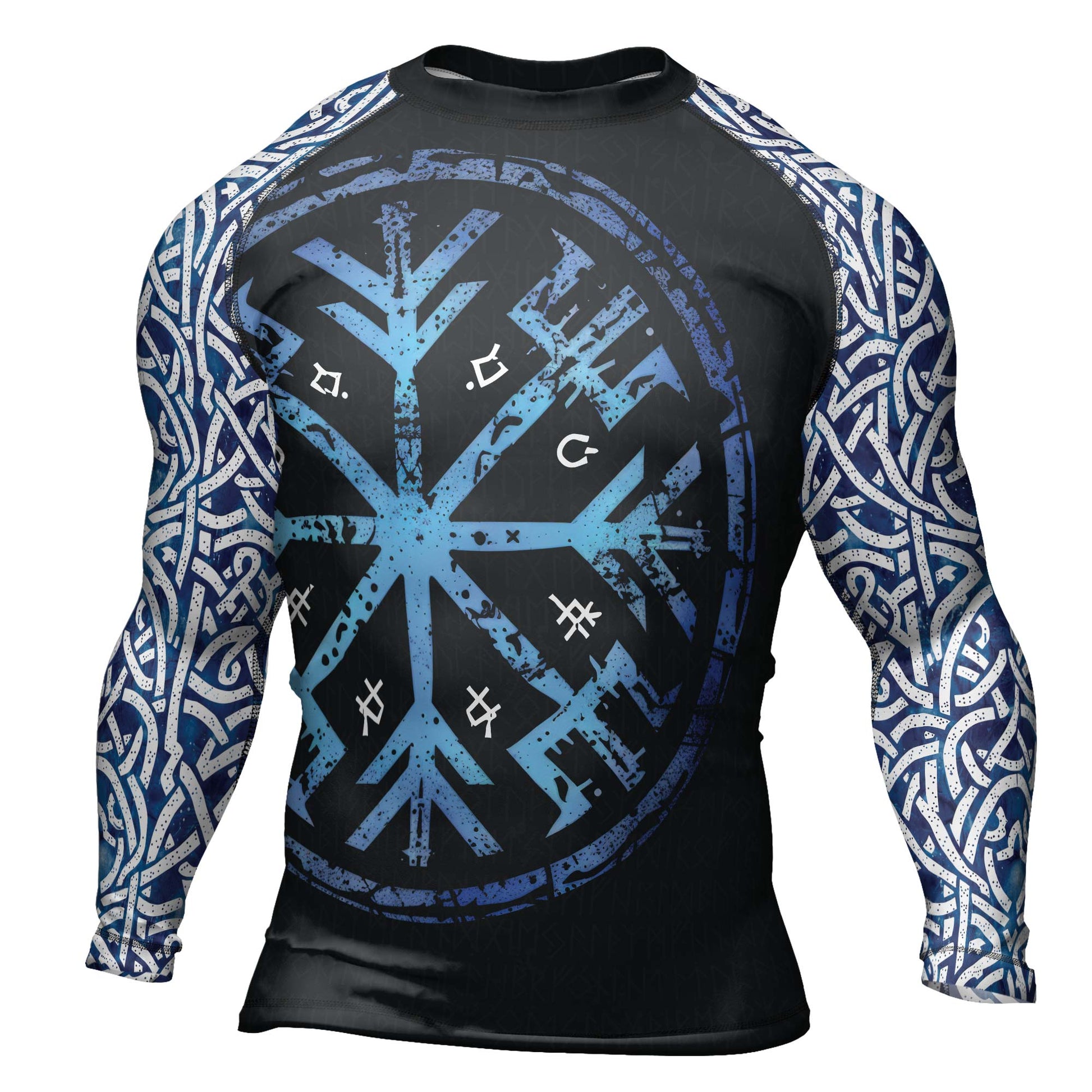 Rashninja Viking Helm of Awe Men's Long Sleeve Rash Guard