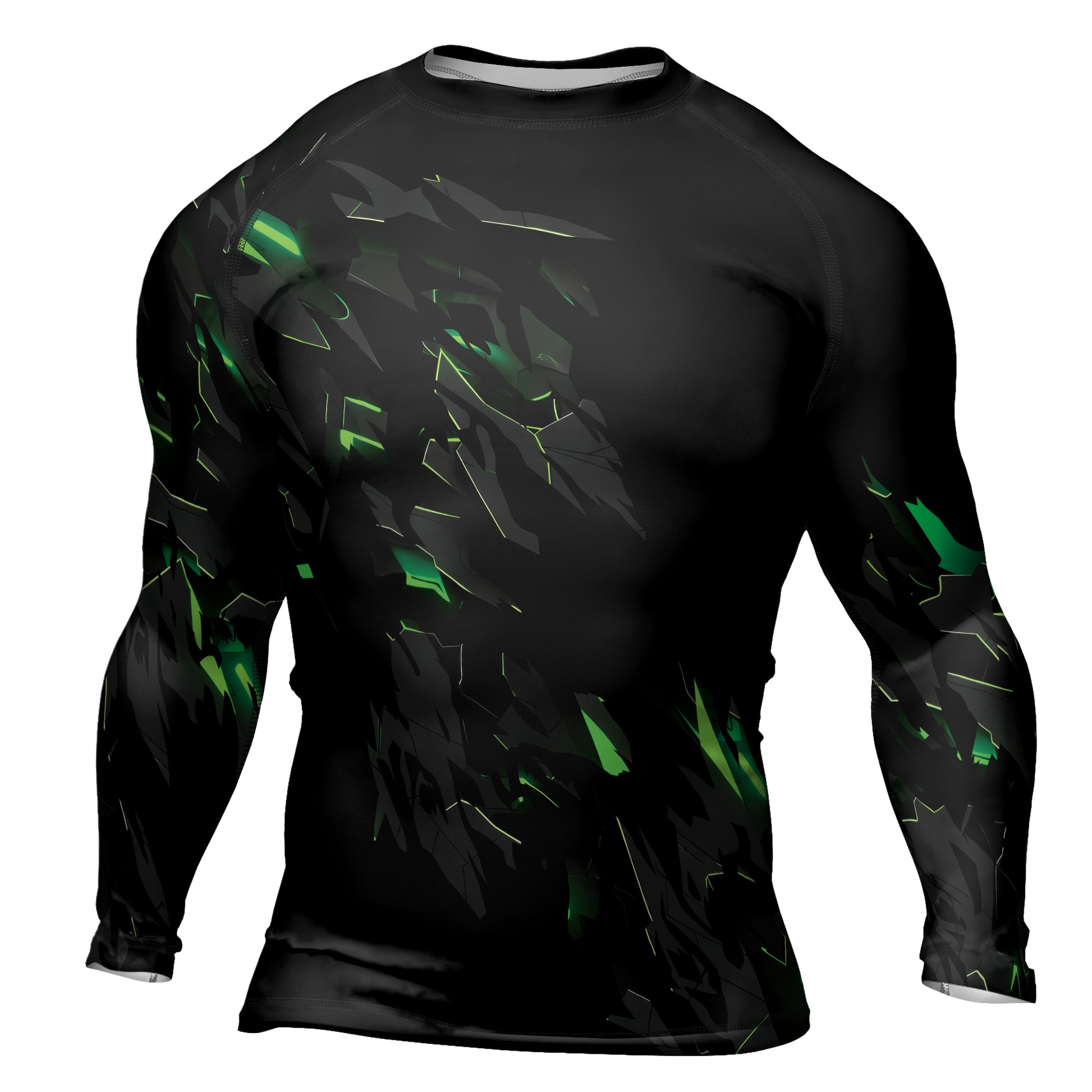 Rashninja Cyber Fracture Men's Long Sleeve Rash Guard