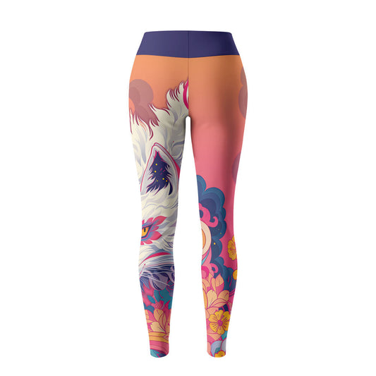 Rashninja Japanese White Kitsune Women's Leggings
