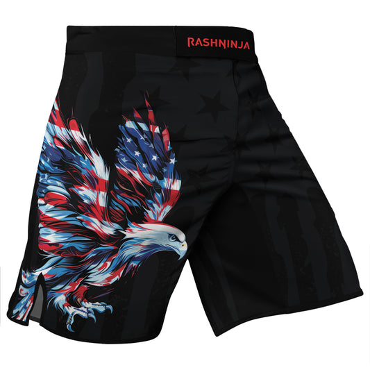 Rashninja American Eagle Patriot Men's Fight Shorts