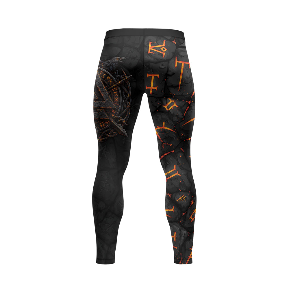 Rashninja Viking Raven Vegvisir Men's Spats