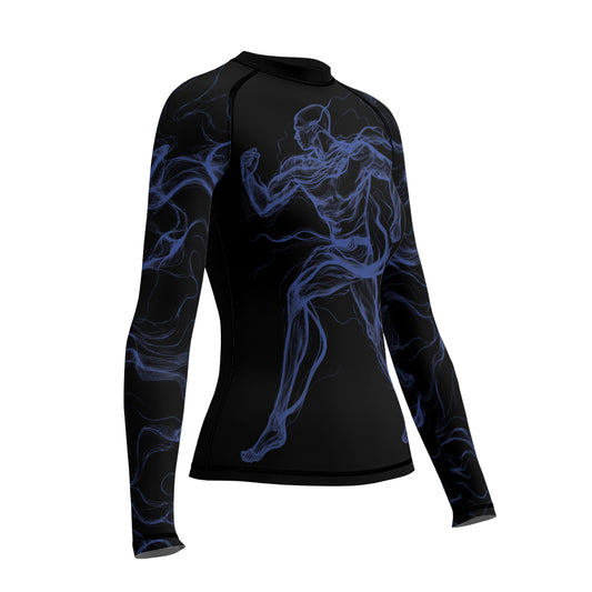 Rashninja Cyber Energy Motion Women's Long Sleeve Rash Guard