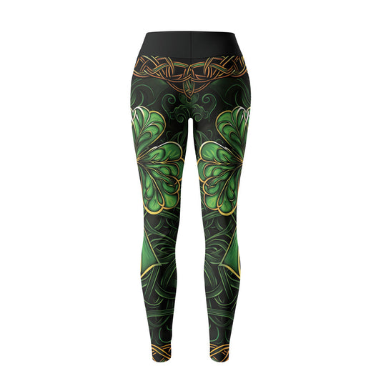 Rashninja Irish Celtic Clover Women's Leggings – St. Patrick's Day Edition