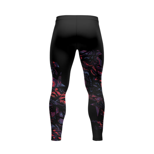 Rashninja Red Cyber Marble Men's Spats
