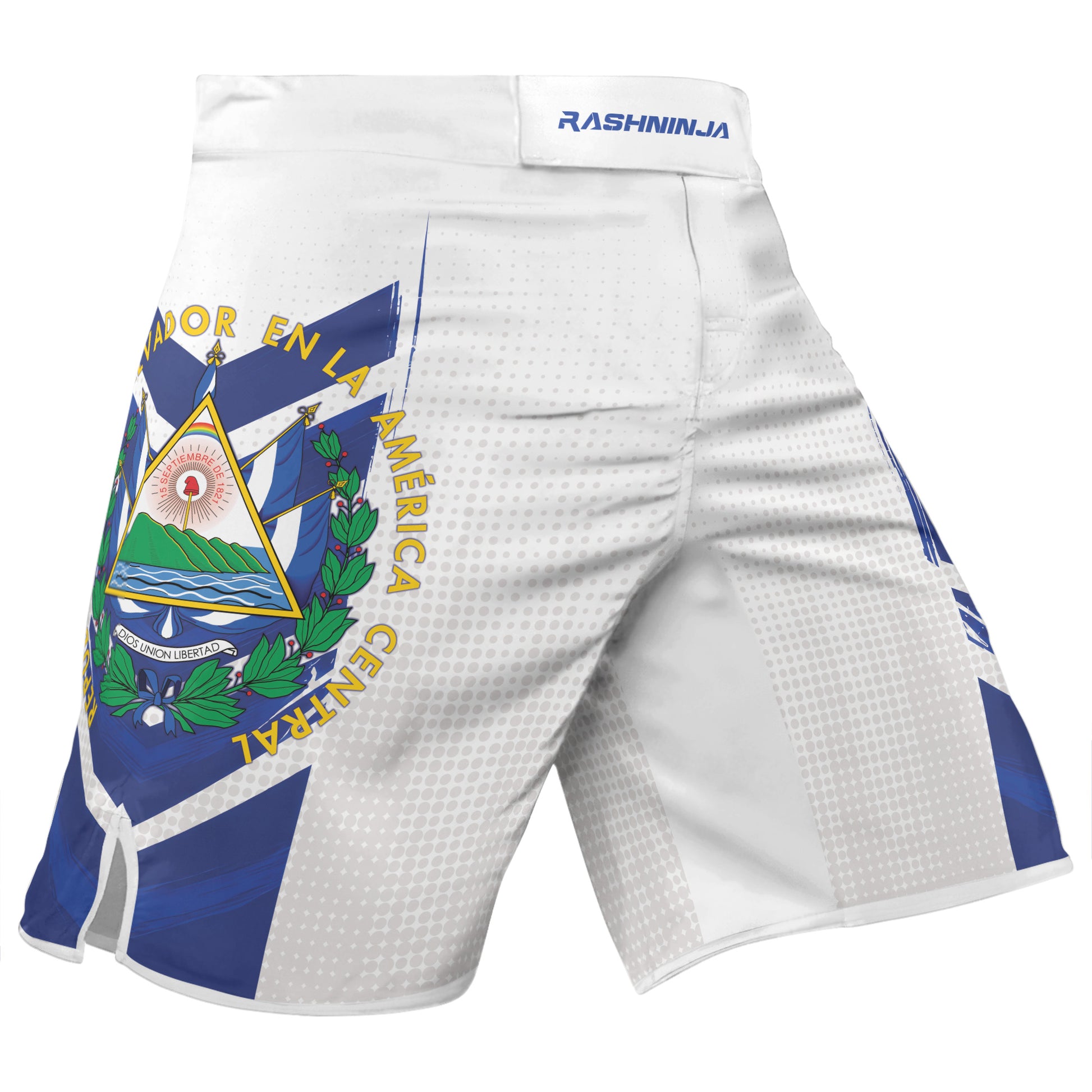 Rashninja Patriot El Salvador Flag Men's Fight Shorts