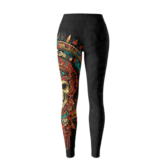 Rashninja Aztec Tribal Skull Women's Leggings