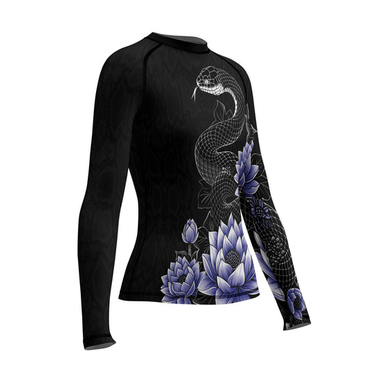 Rashninja Snake Lotus Women's Short Sleeve Rash Guard