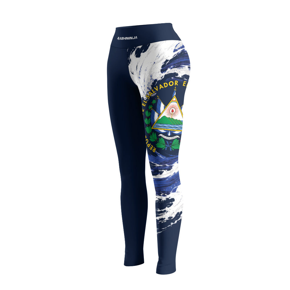 Rashninja Patriot El Salvador Flag Women's Leggings