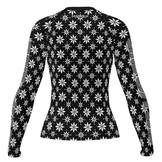 Rashninja Camouflage Black Fusion Women's Long Sleeve Rash Guard