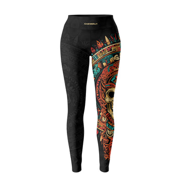 Rashninja Aztec Tribal Skull Women's Leggings