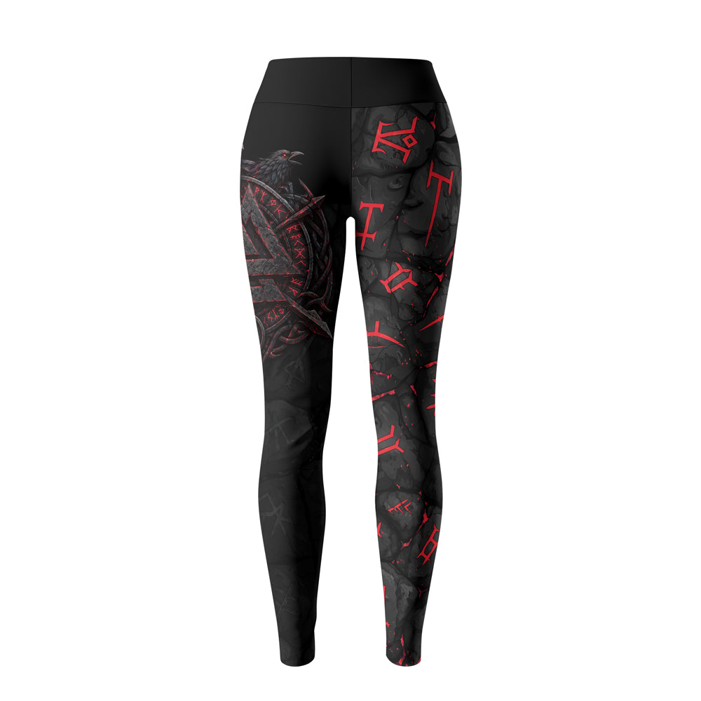 Rashninja Viking Raven Vegvisir Women's Leggings