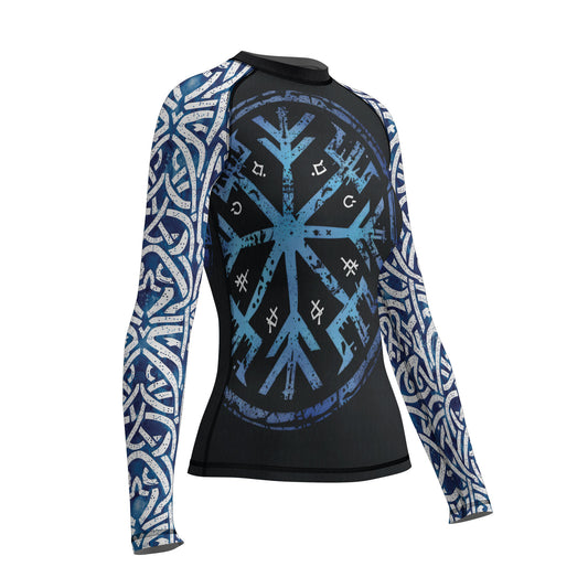 Rashninja Viking Helm of Awe Women's Long Sleeve Rash Guard