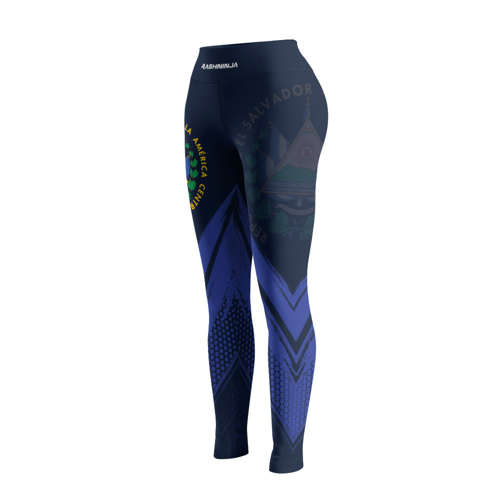 Rashninja Patriot El Salvador Flag Women's Leggings