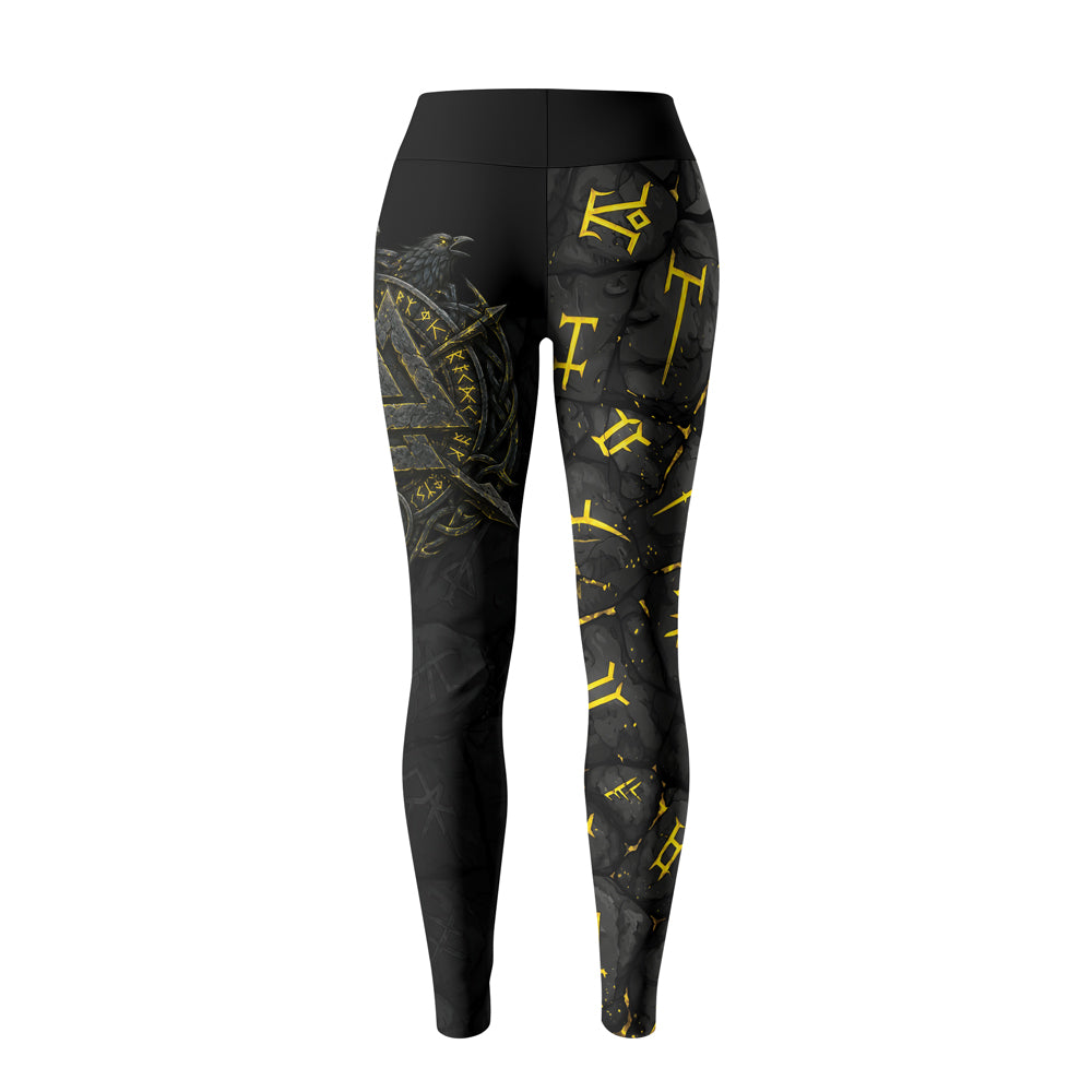 Rashninja Viking Raven Vegvisir Women's Leggings