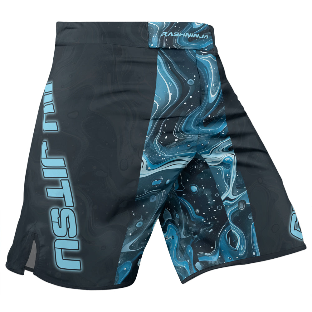 Rashninja Cyber Storm Turquoise Men's Fight Shorts