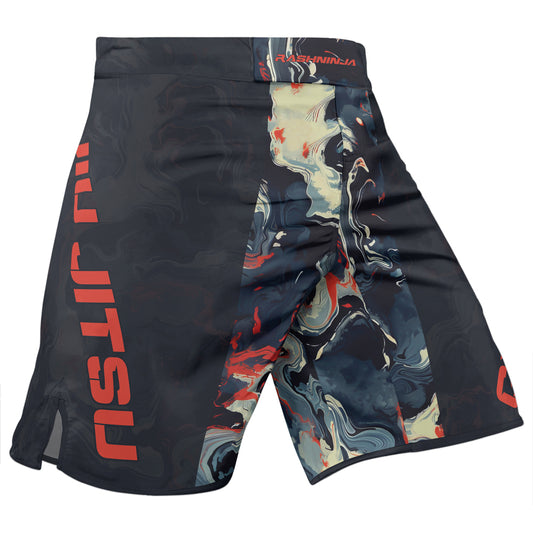 Rashninja Cyber Storm Fire Men's Fight Shorts