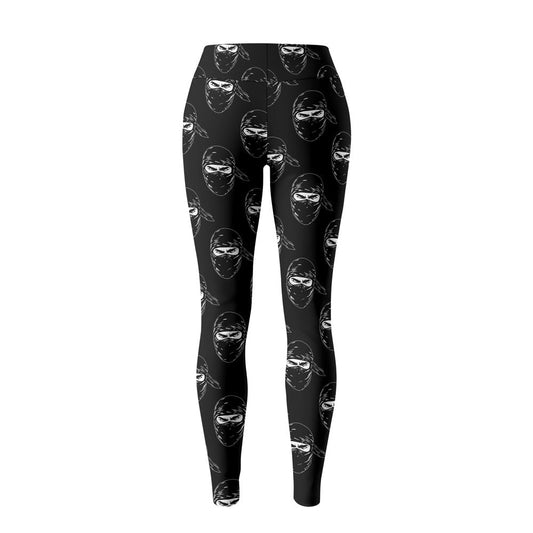 Rashninja Ninja Stealth Pattern Black Women's Leggings