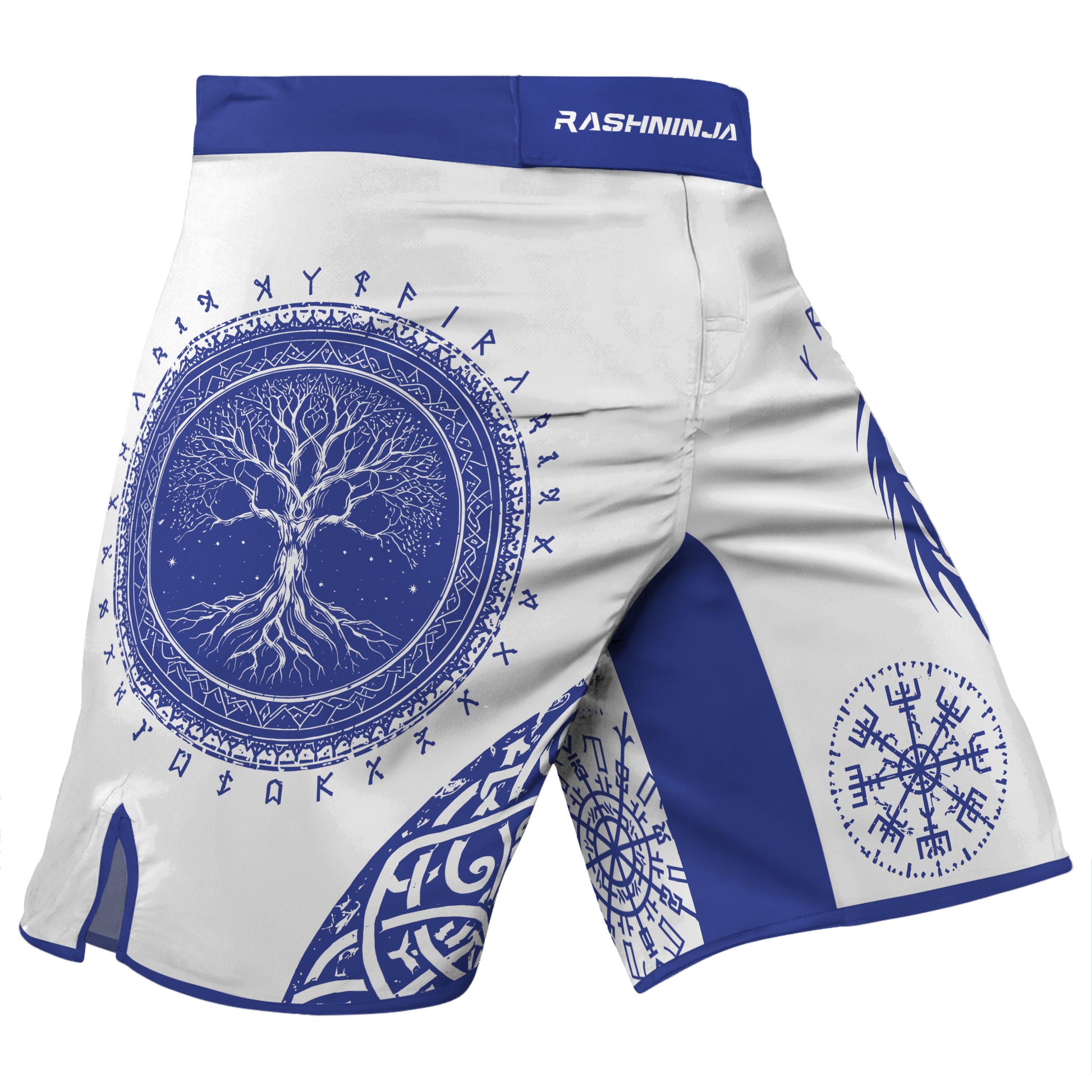 Rashninja Yggdrasil Bear Viking Men's Fight Shorts