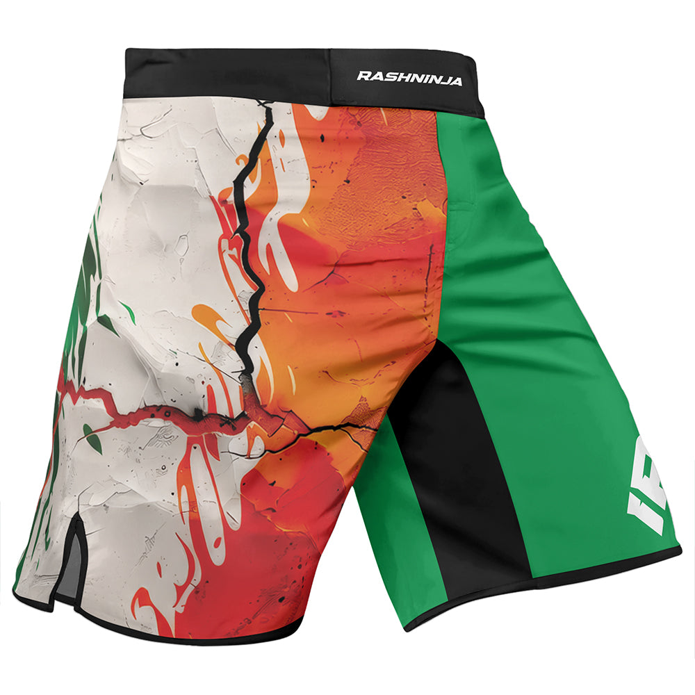 Rashninja Patriot Mexico Flag Men's Fight Shorts