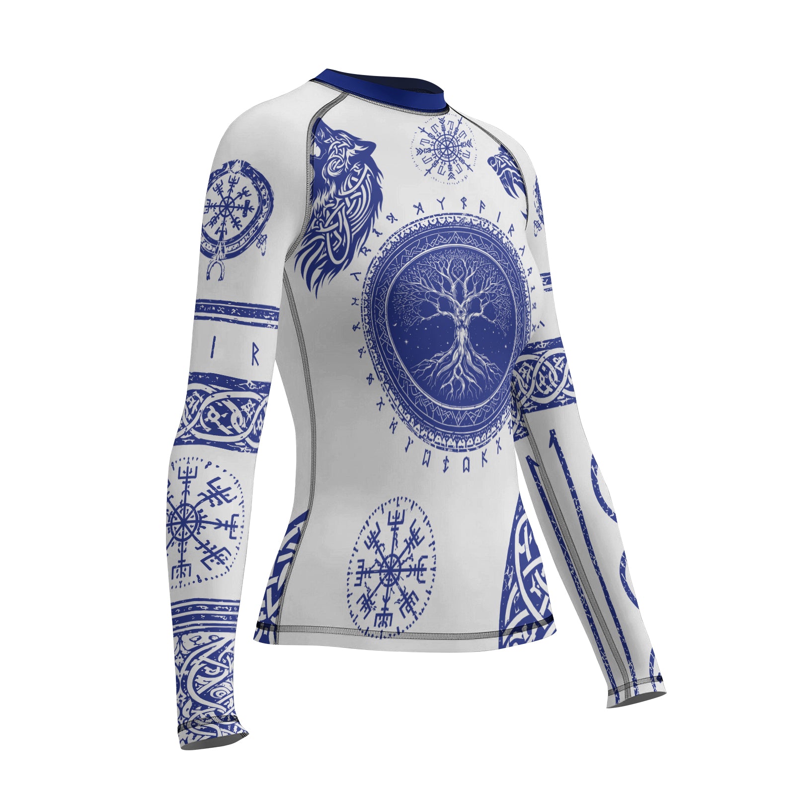 Rashninja Yggdrasil Bear Viking Women's Long Sleeve Rash Guard