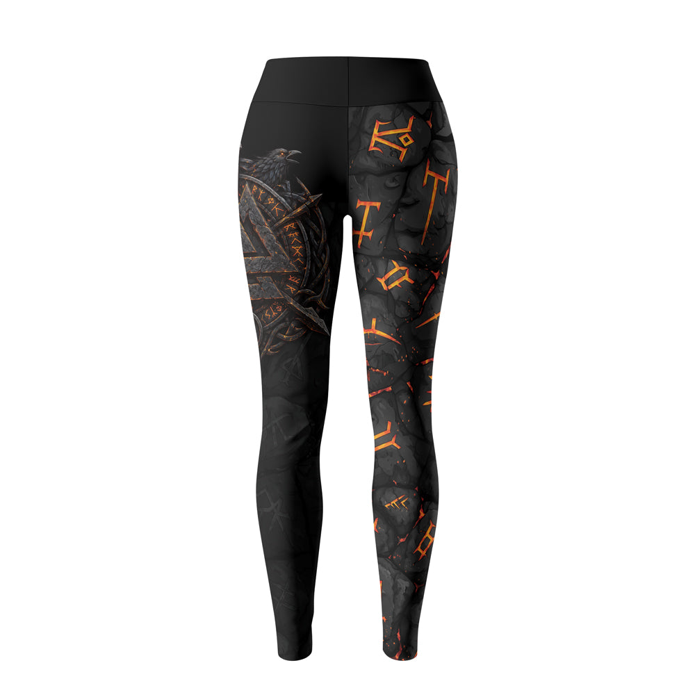 Rashninja Viking Raven Vegvisir Women's Leggings