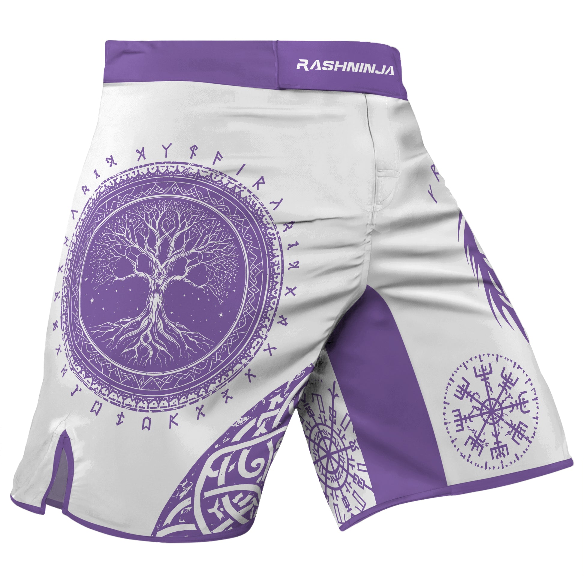 Rashninja Yggdrasil Bear Viking Men's Fight Shorts