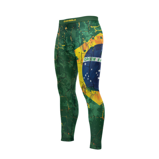 Rashninja Patriot Brazil Flag Men's Spats