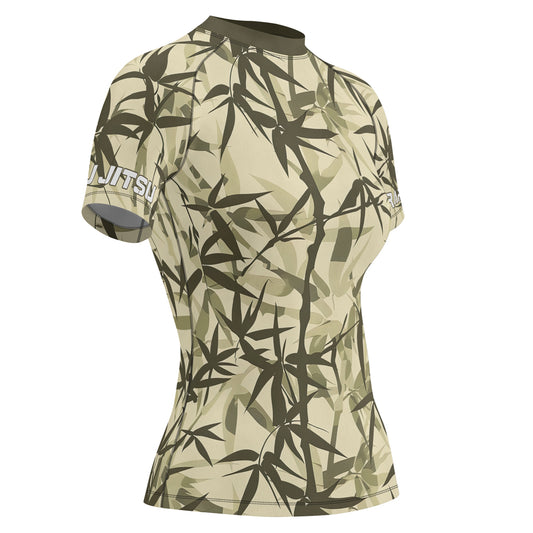 Rashninja Bamboo Camouflage Women's Short Sleeve Rash Guard