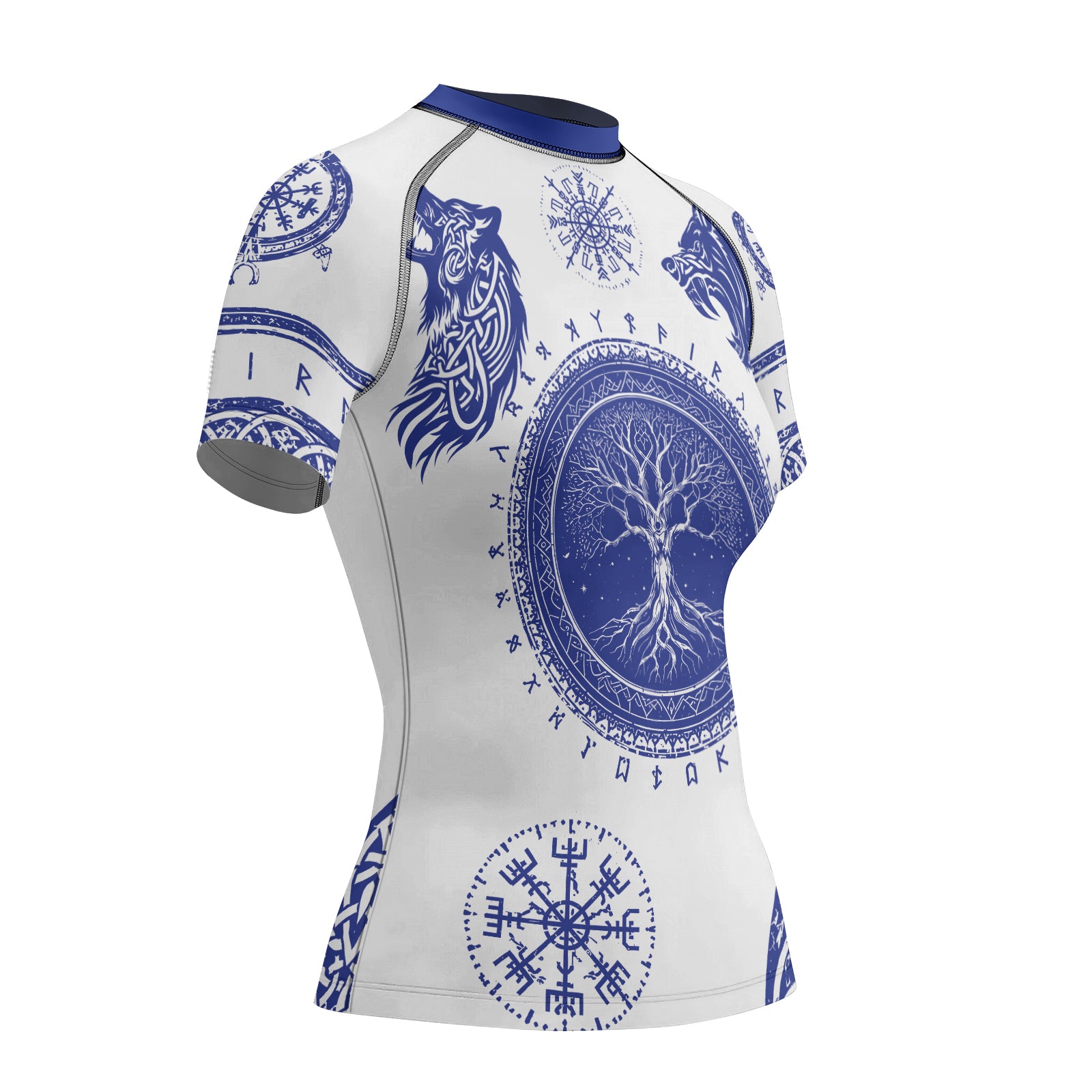 Rashninja Yggdrasil Bear Viking Women's Short Sleeve Rash Guard