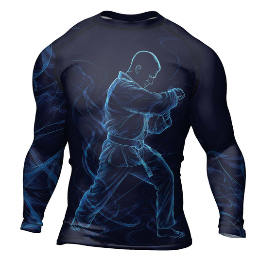Rashninja Cyber Martial Artist Men's Long Sleeve Rash Guard