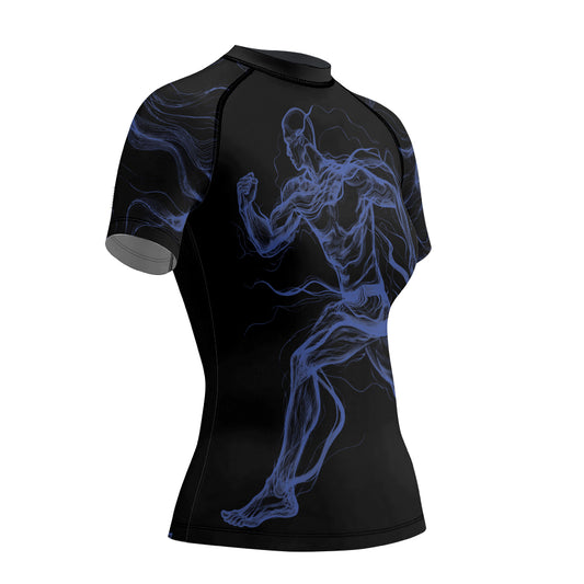 Rashninja Cyber Energy Motion Women's Short Sleeve Rash Guard