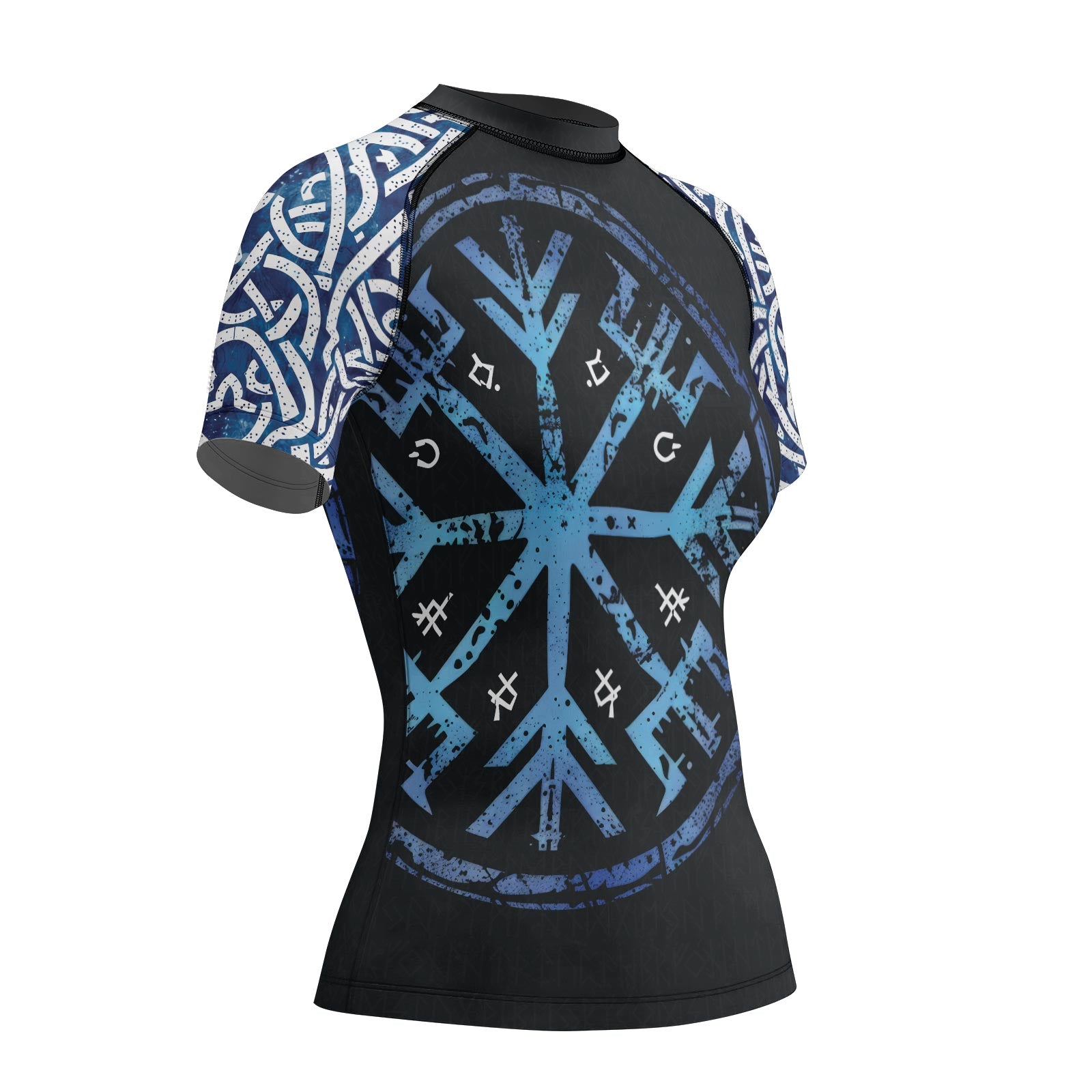 Rashninja Viking Helm of Awe Women's Short Sleeve Rash Guard