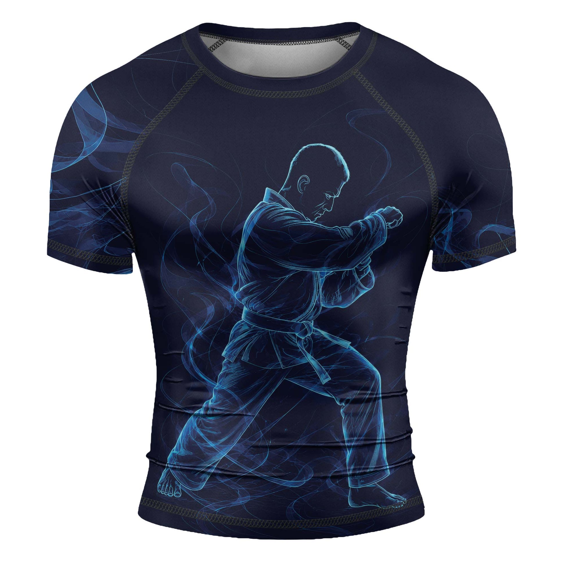 Rashninja Cyber Martial Artist Men's Short Sleeve Rash Guard