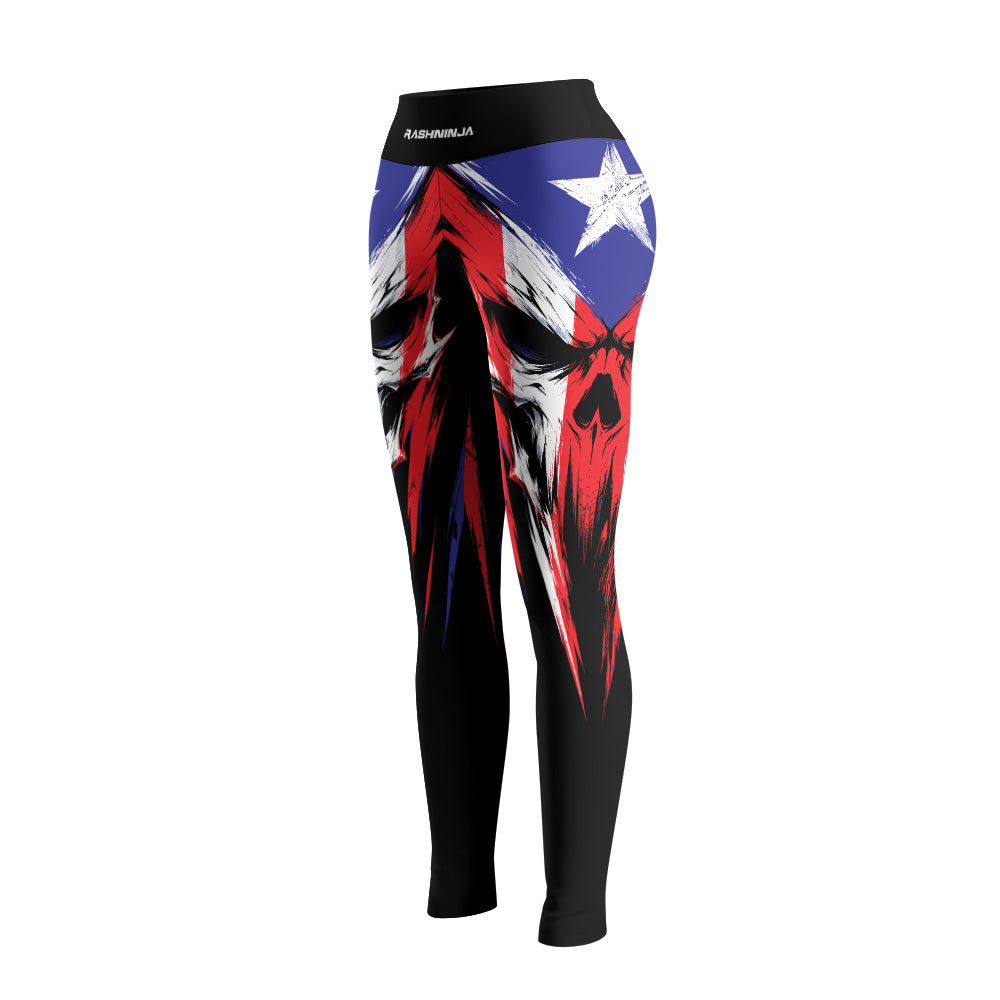 Rashninja Patriot Puerto Rico Flag Women's Leggings