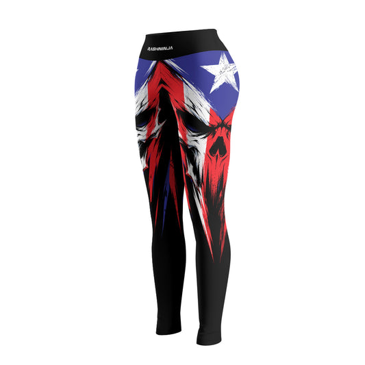 Rashninja Patriot Puerto Rico Flag Women's Leggings