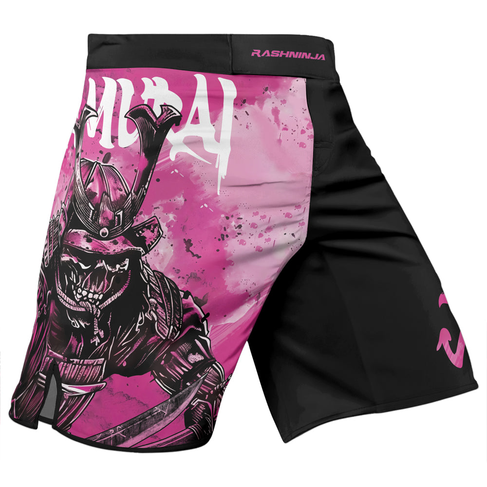Rashninja Samurai Pink Fury Men's Fight Shorts