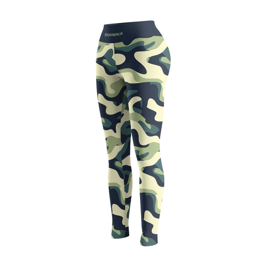 Rashninja Dark Green Camouflage Women's Leggings