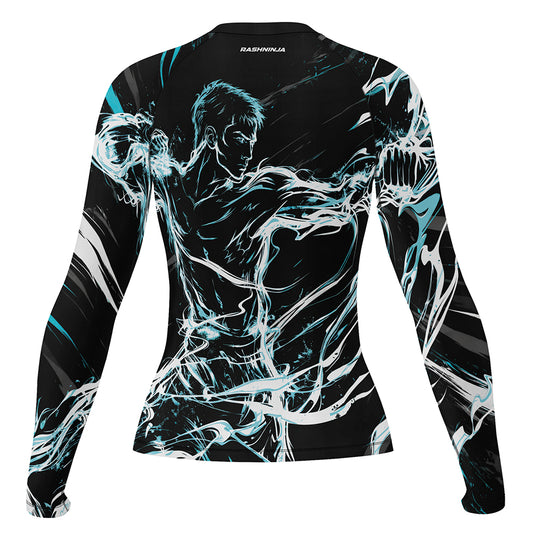 Rashninja Cyber Shadow Fighter Women's Long Sleeve Rash Guard