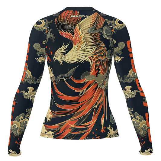 Rashninja Phoenix Wave Shadow Women's Long Sleeve Rash Guard