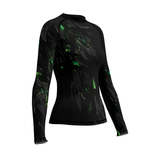 Rashninja Cyber Fracture Women's Long Sleeve Rash Guard