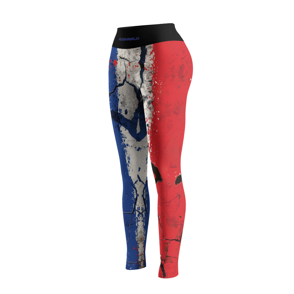 Rashninja Patriot France Flag Women's Leggings