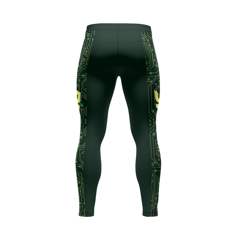 Rashninja Green Cyber Circuit Men's Spats