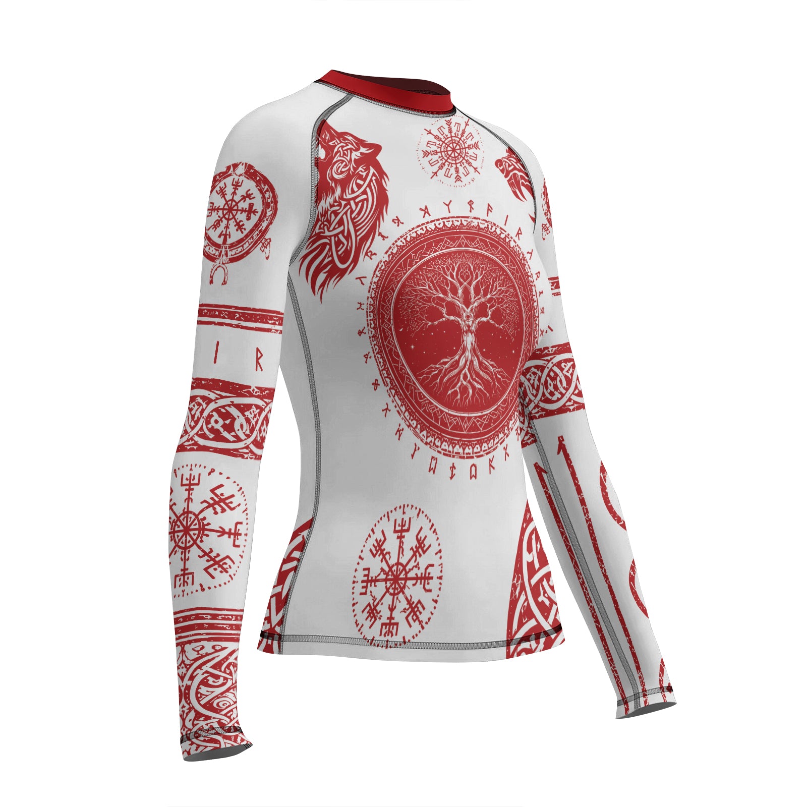 Rashninja Yggdrasil Bear Viking Women's Long Sleeve Rash Guard