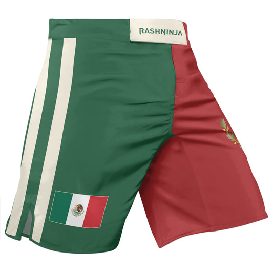 Rashninja Patriot Mexico Flag Men's Fight Shorts
