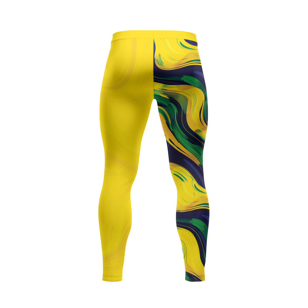 Rashninja Patriot Brazil Flag Men's Spats