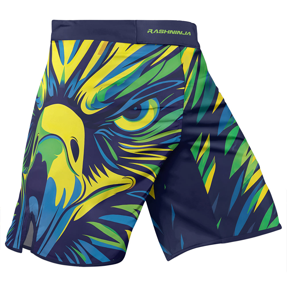 Rashninja Patriot Brazil Flag Men's Fight Shorts