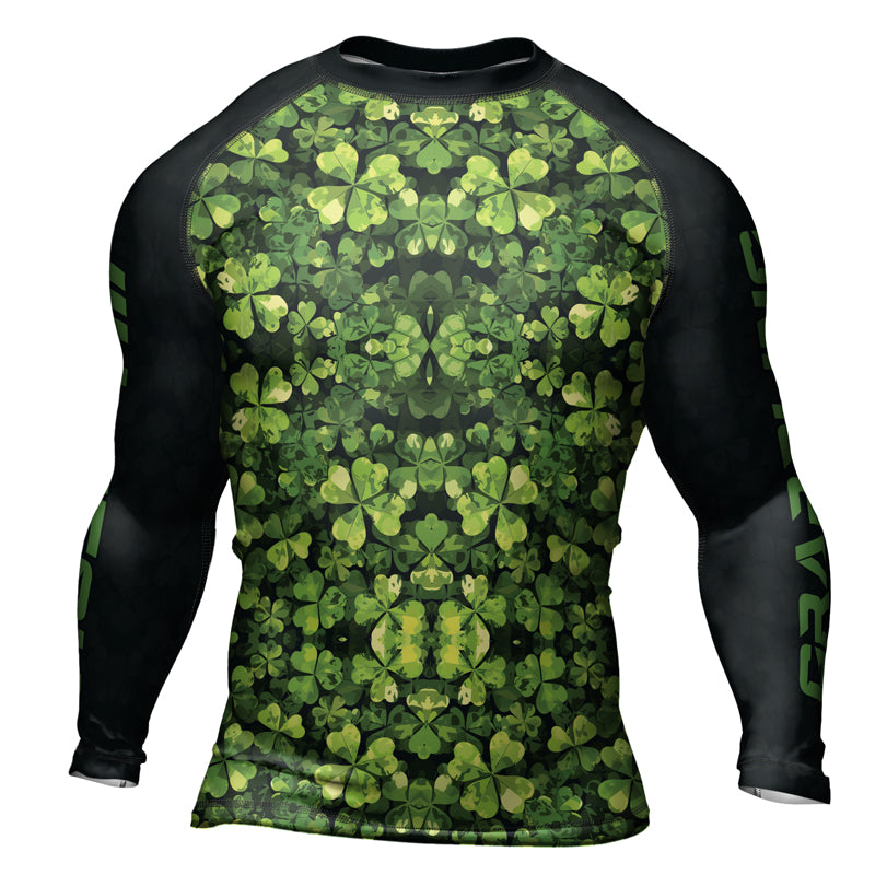 Rashninja Shamrock Warrior Men's Long Sleeve Rash Guard | Patrick