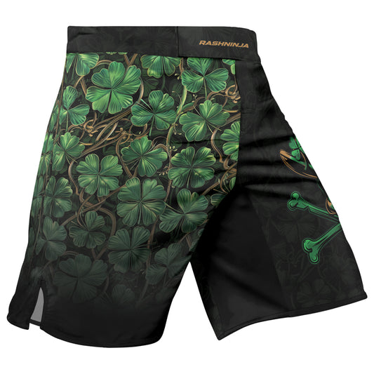 Rashninja Skully O’Shamrock Men's Fight Shorts