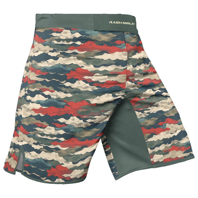 Rashninja Swiss Army Alpenflage Men's Fight Shorts